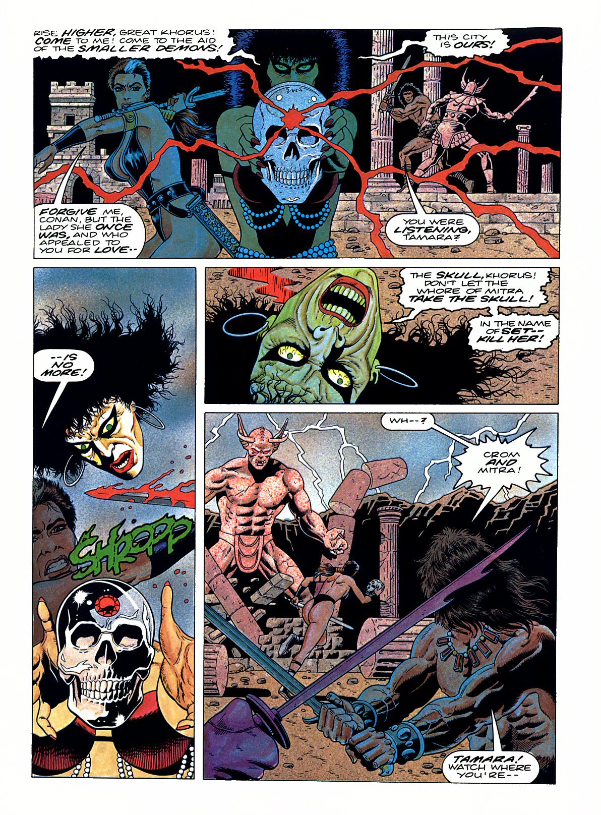 Read online Marvel Graphic Novel comic -  Issue #53 - Conan - The Skull of Set - 51