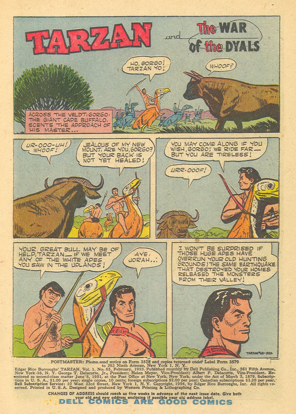 Read online Tarzan (1948) comic -  Issue #65 - 3
