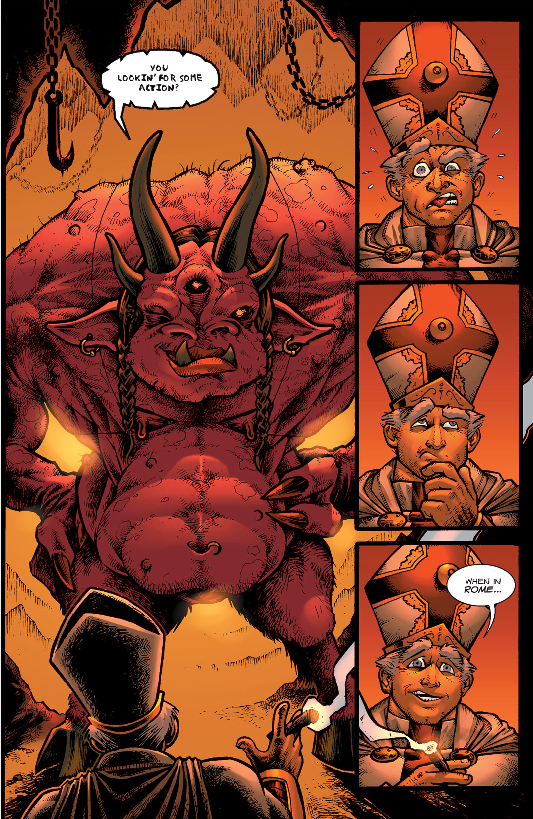 Read online Battle Pope comic -  Issue #4 - 4