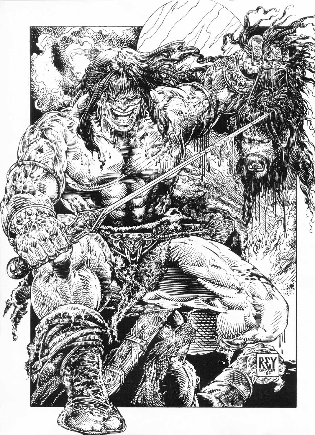 Read online The Savage Sword Of Conan comic -  Issue #225 - 38