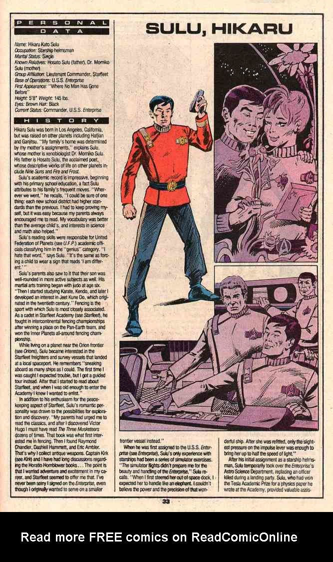 Read online Who's Who in Star Trek comic -  Issue #2 - 35