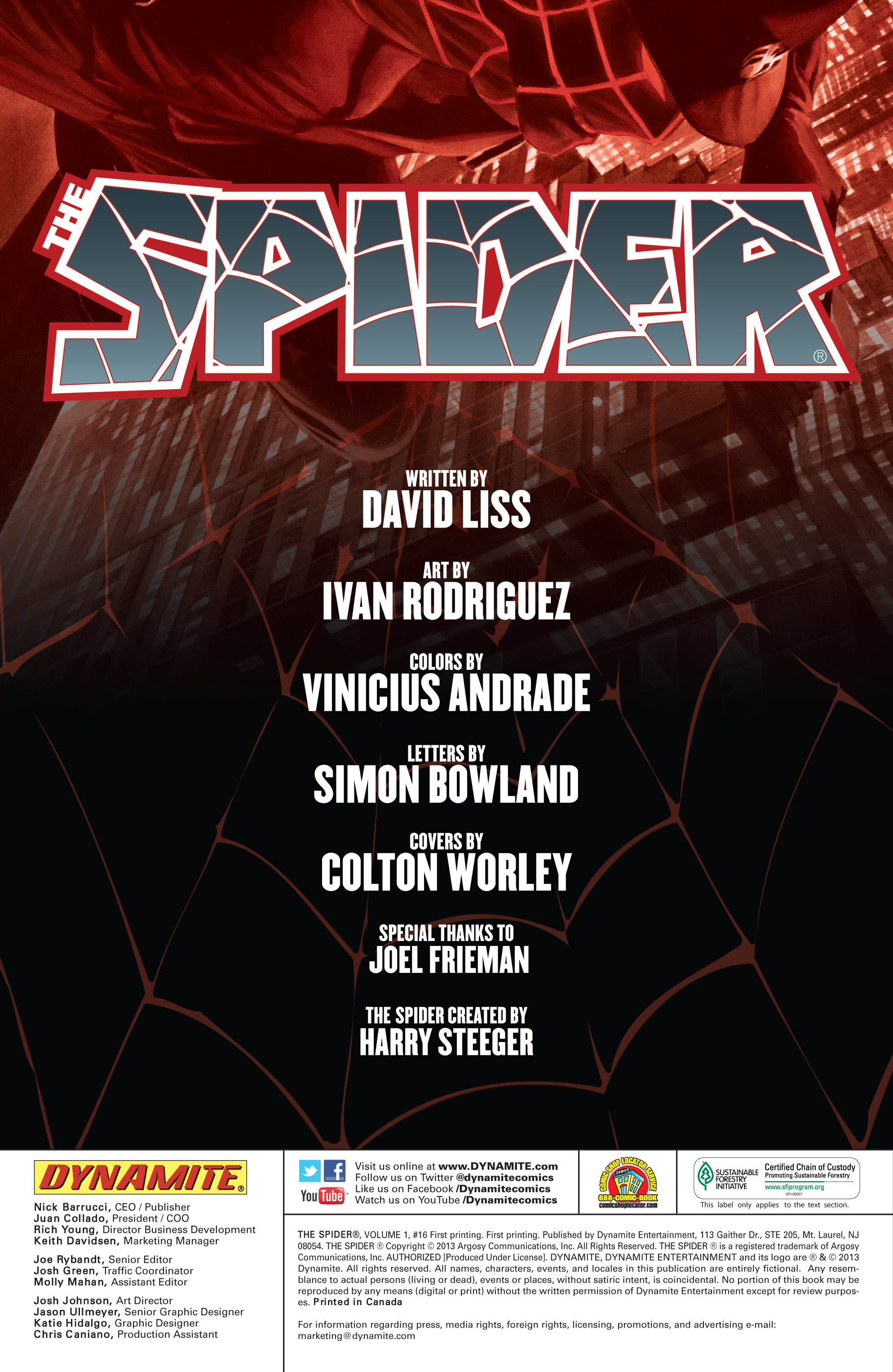 Read online The Spider comic -  Issue #16 - 2