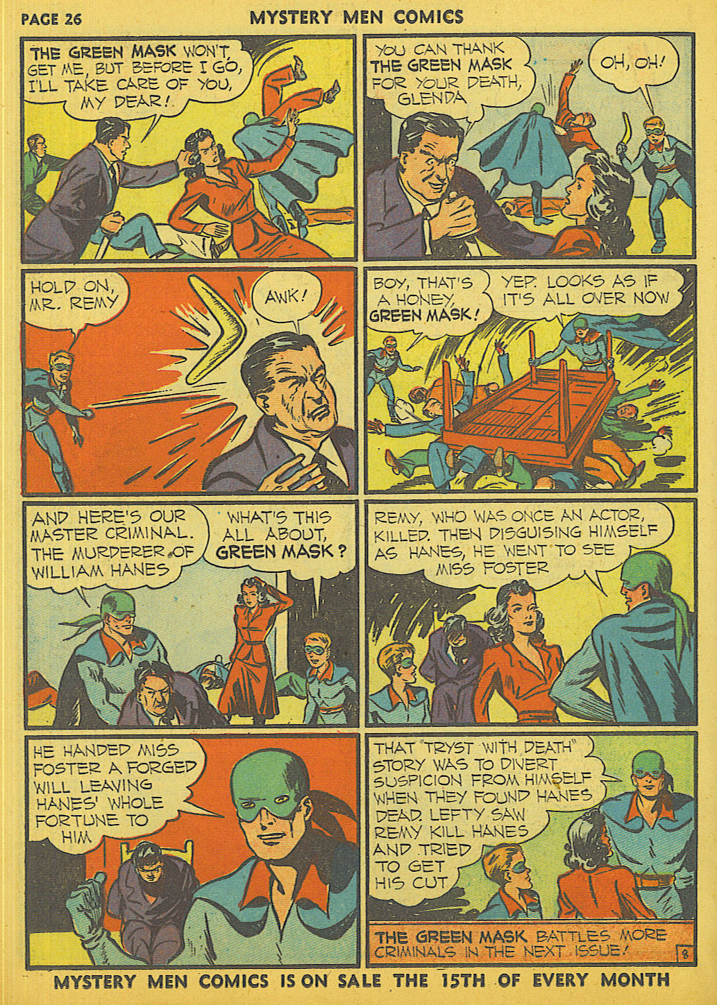 Read online Mystery Men Comics comic -  Issue #23 - 28