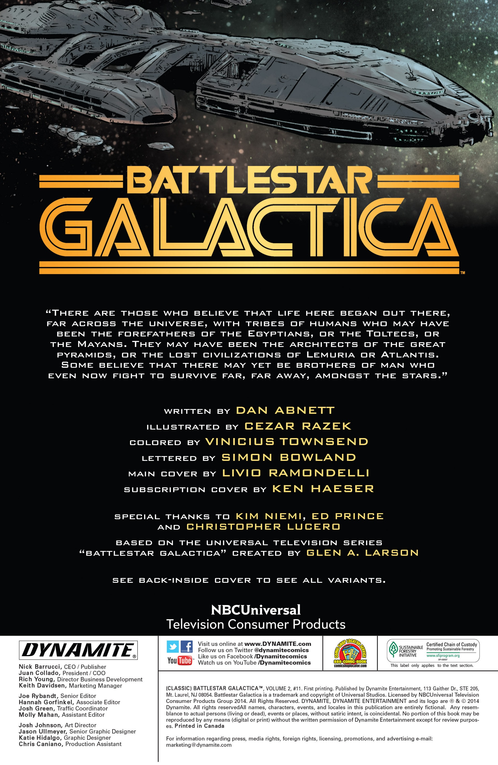 Classic Battlestar Galactica (2013) 11 Page 1