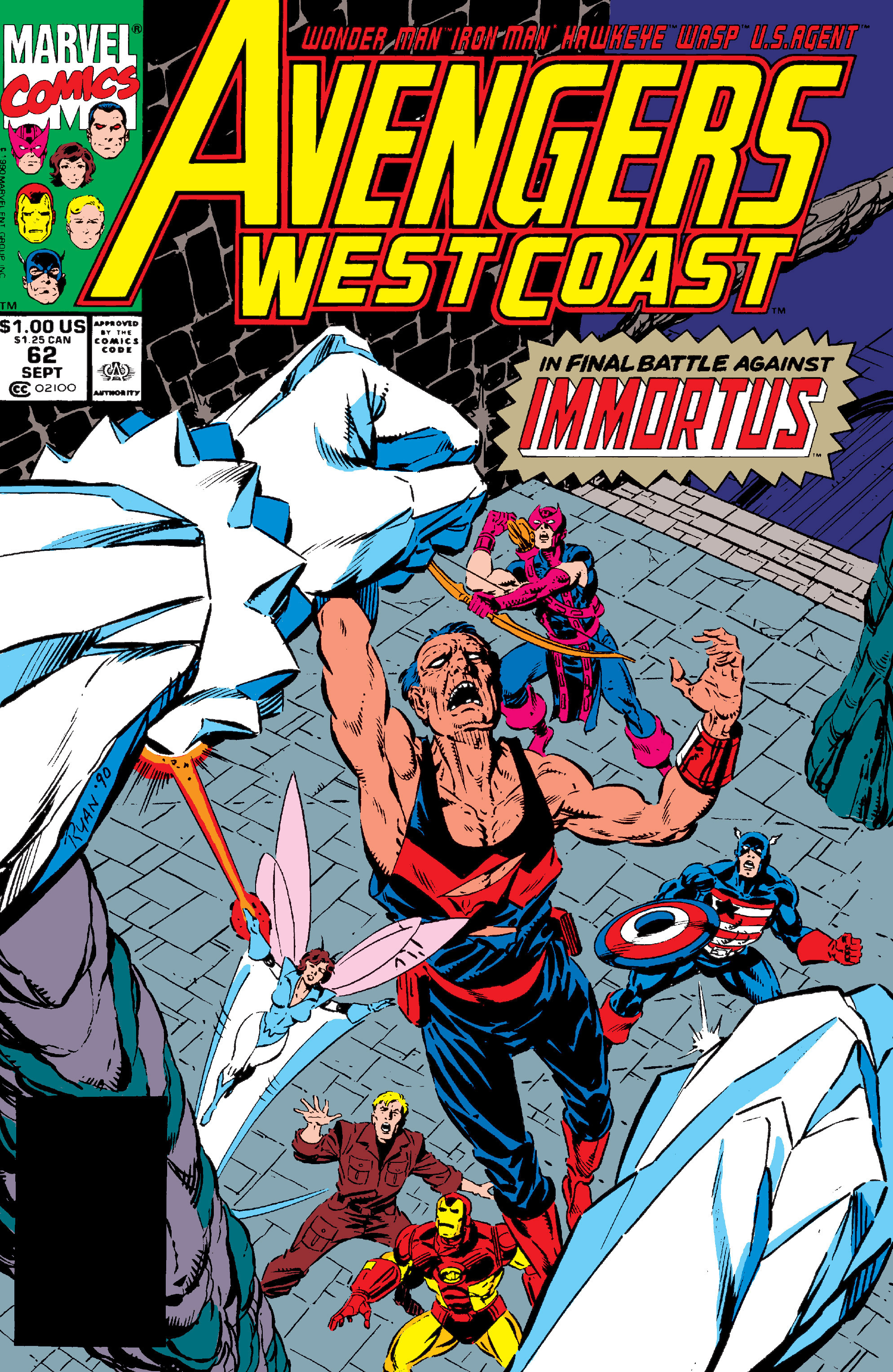 Read online Avengers West Coast (1989) comic -  Issue #62 - 1
