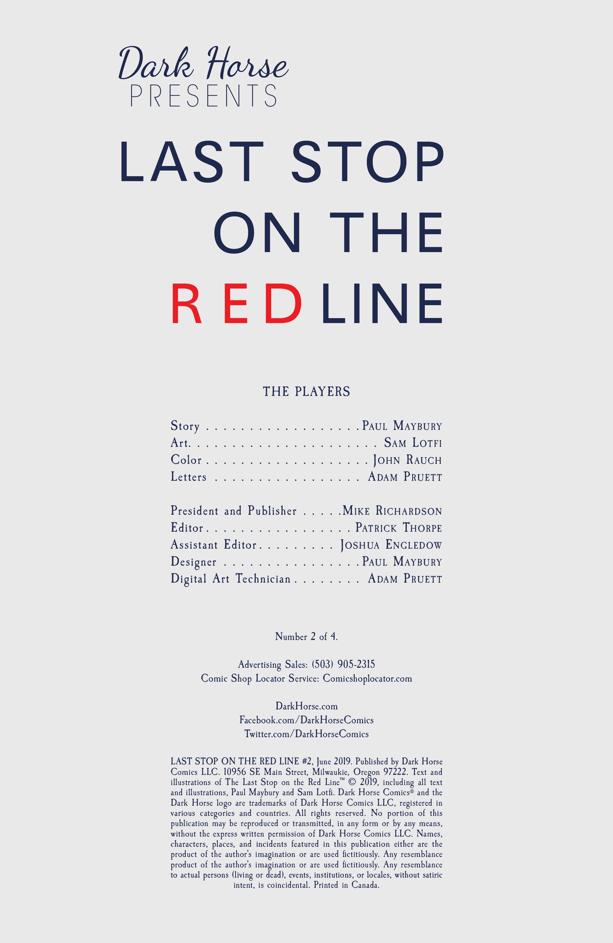 Read online Last Stop On the Red Line comic -  Issue #2 - 2