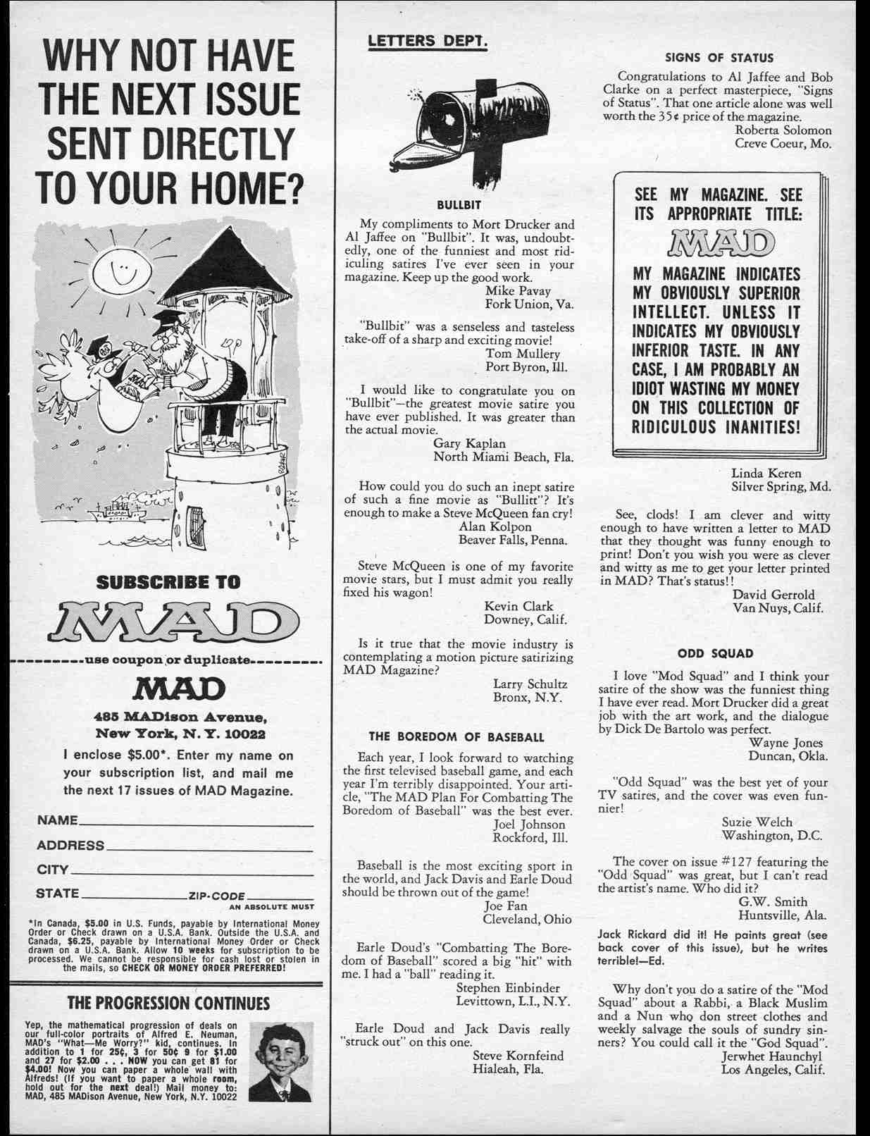 Read online MAD comic -  Issue #129 - 4