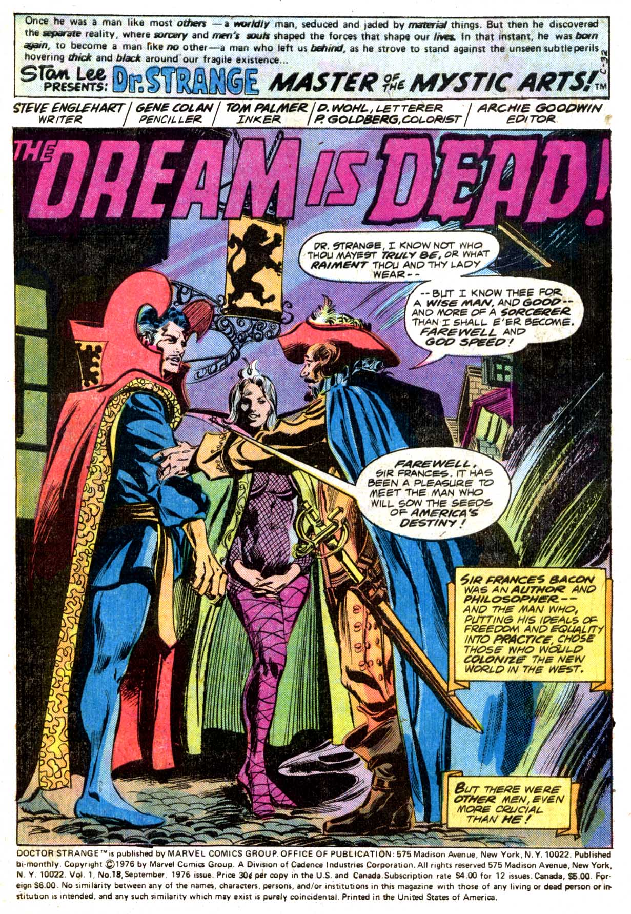 Read online Doctor Strange (1974) comic -  Issue #18 - 2