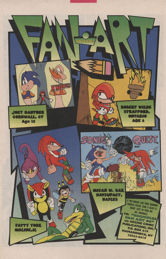 Read online Knuckles the Echidna comic -  Issue #6 - 18