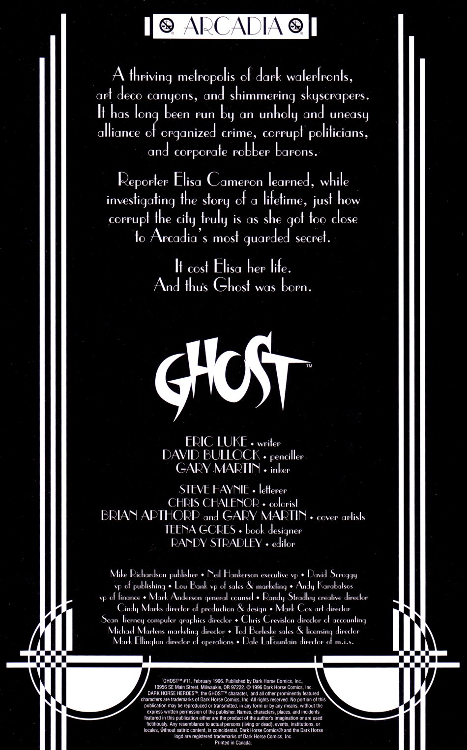 Read online Ghost (1995) comic -  Issue #11 - 2