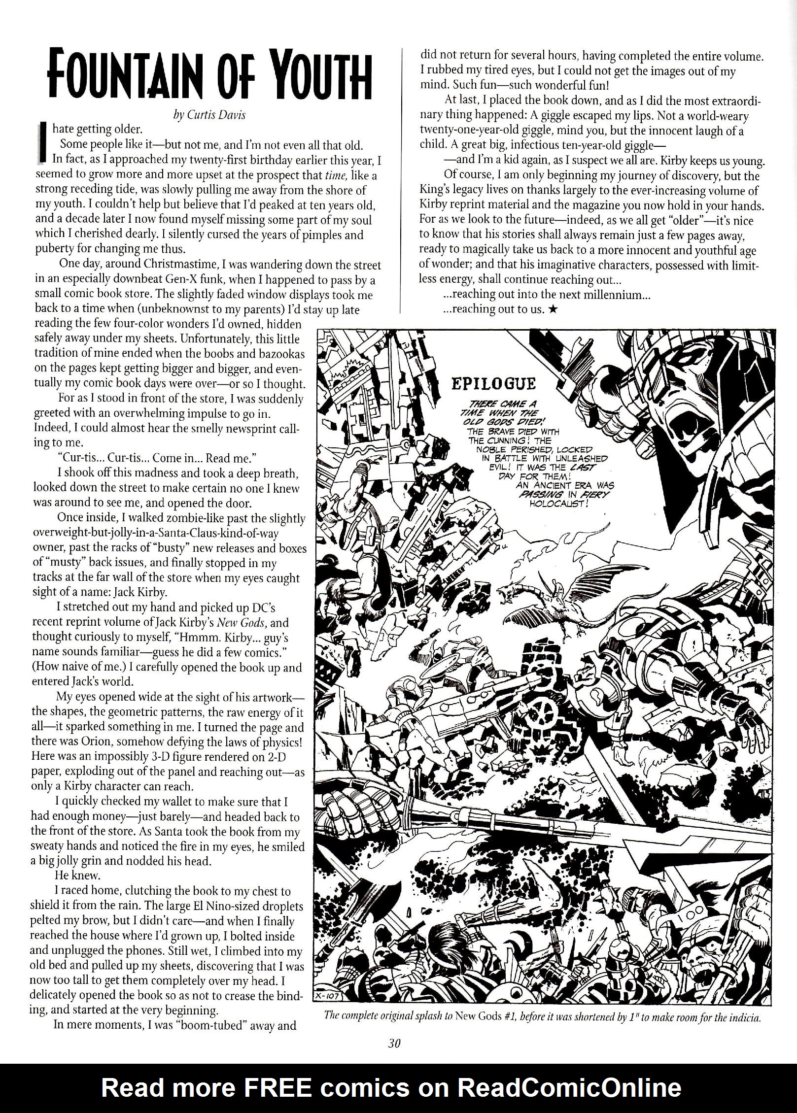 Read online The Jack Kirby Collector comic -  Issue #26 - 30