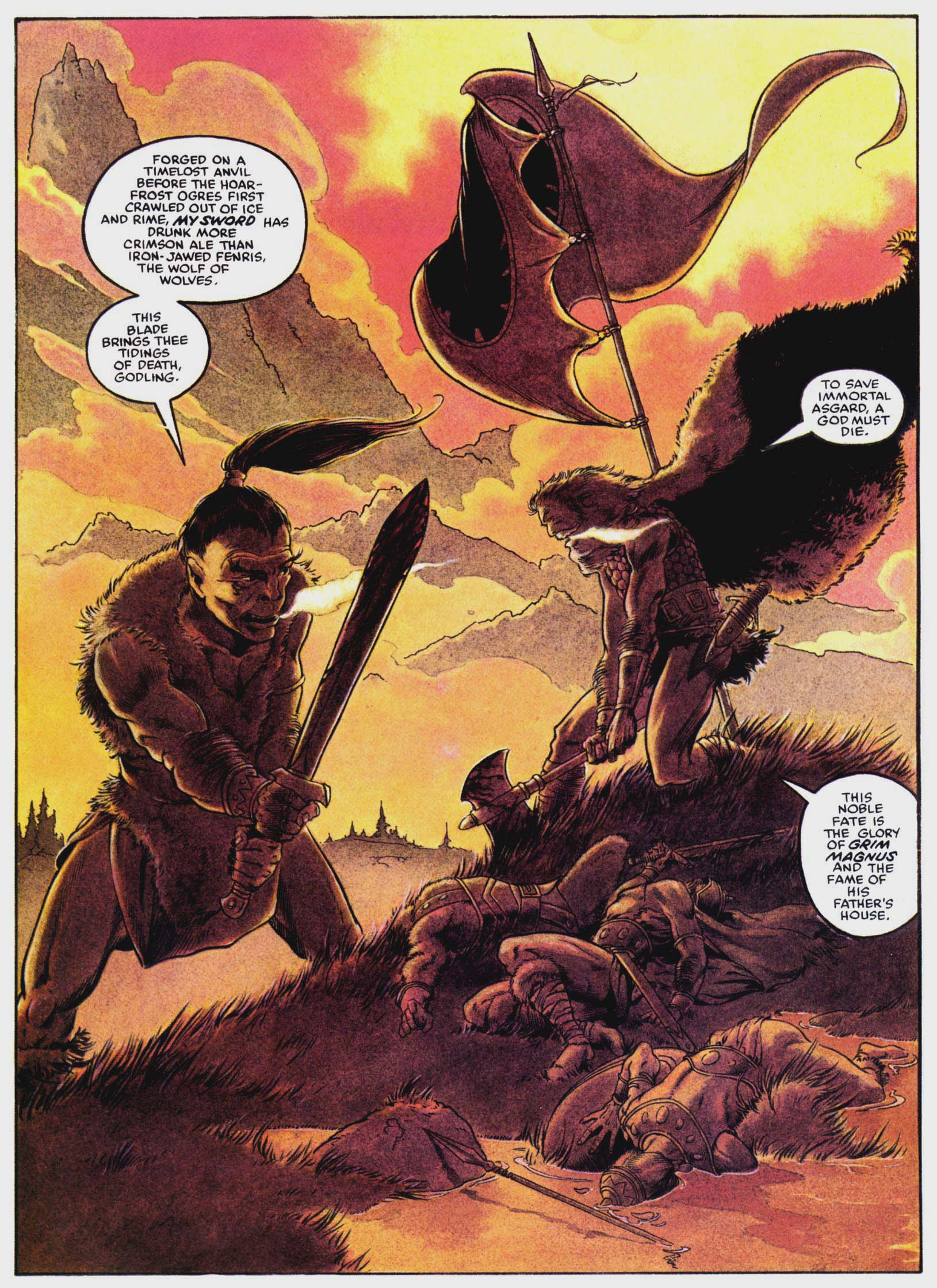 Read online Marvel Graphic Novel comic -  Issue #15 - The Raven Banner - 4