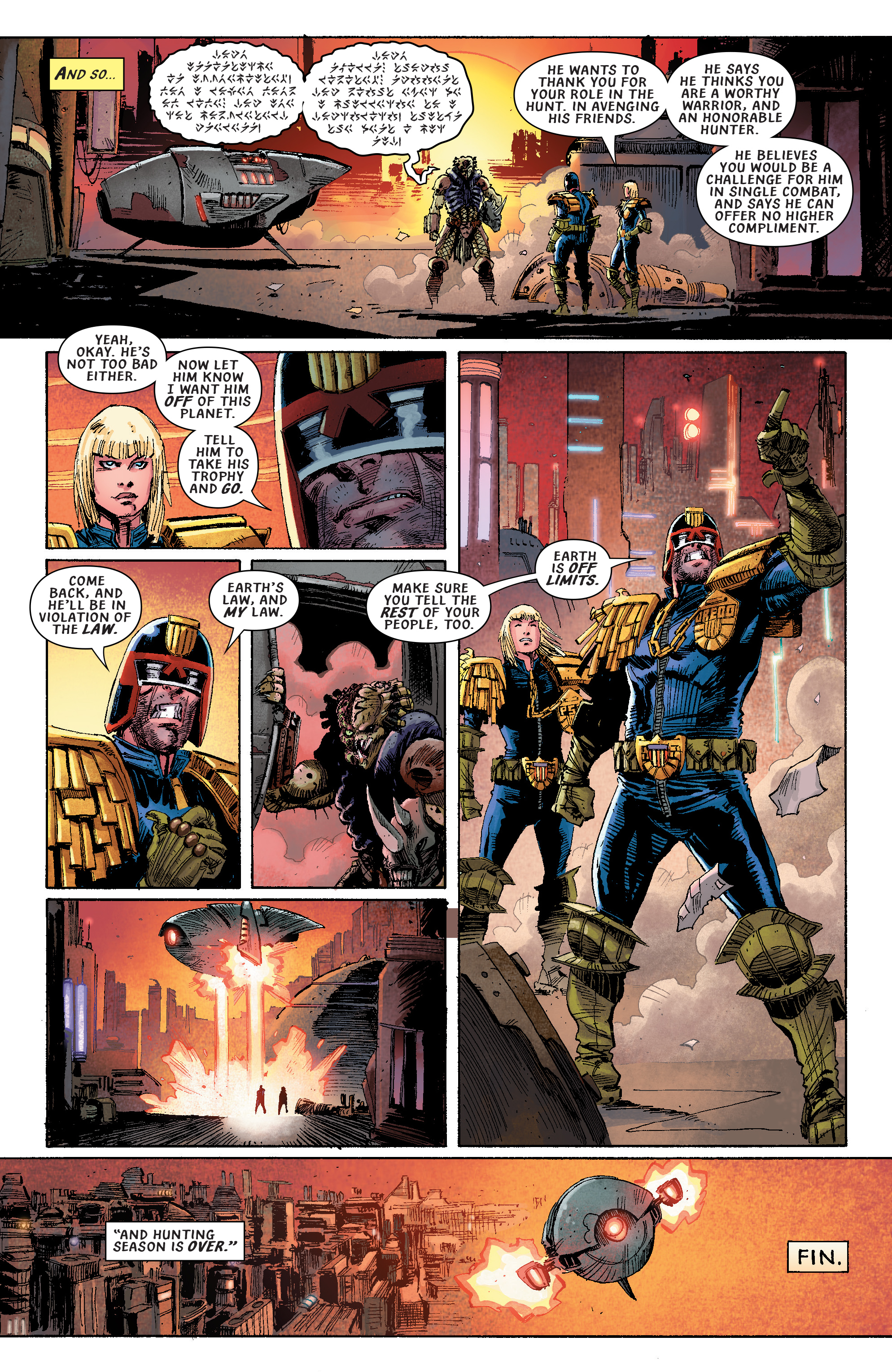 Read online Predator Vs. Judge Dredd Vs. Aliens comic -  Issue #4 - 24