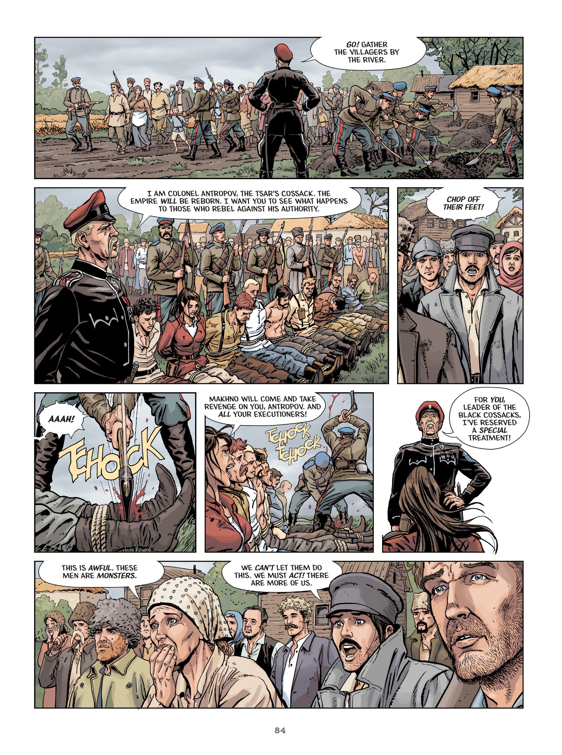 Read online Makhno: Ukrainian Freedom Fighter comic -  Issue # TPB - 85