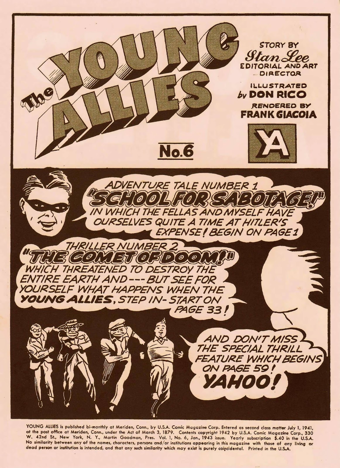 Young Allies Comics issue 6 - Page 2