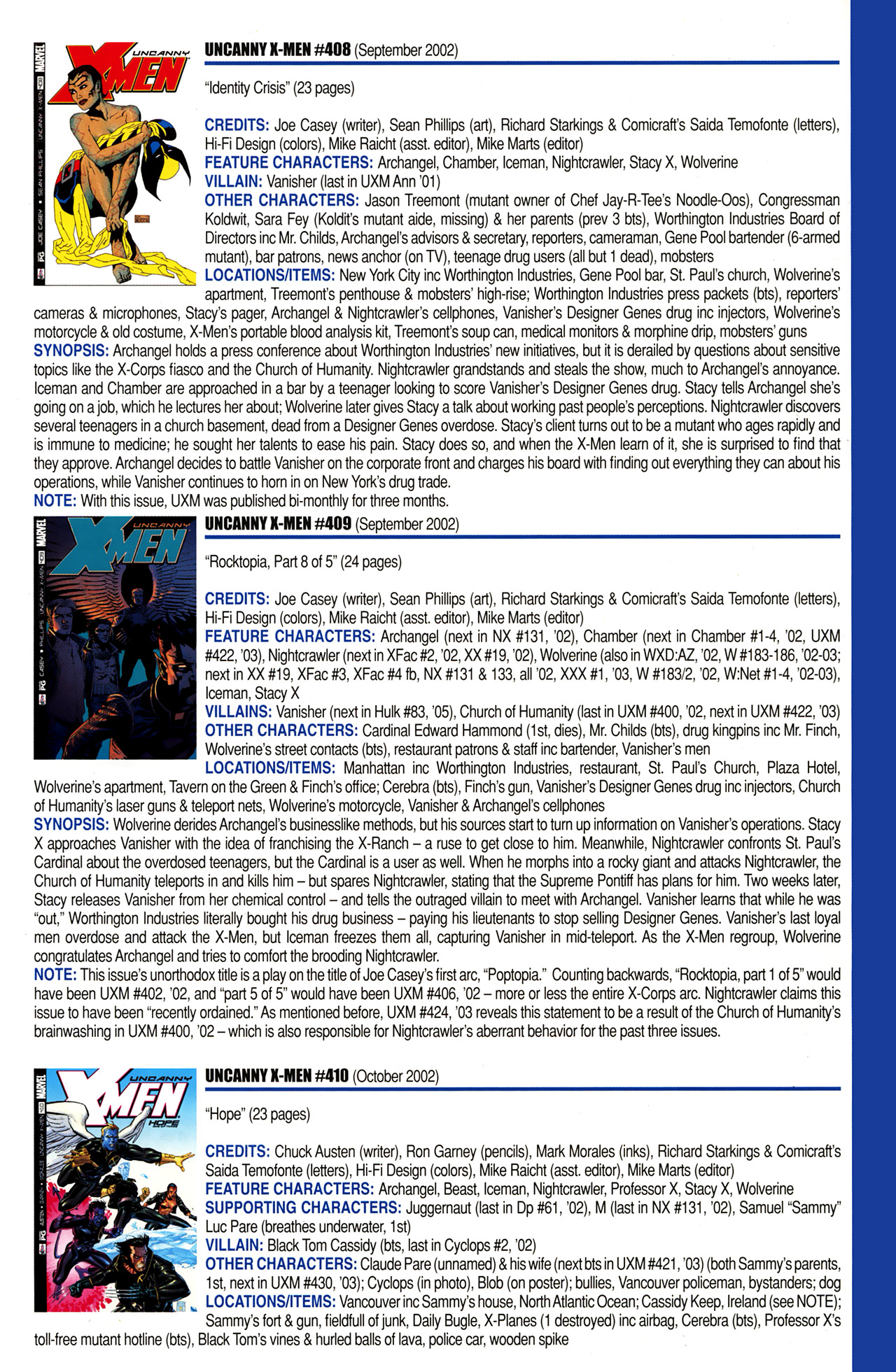 Read online Official Index to the Marvel Universe comic -  Issue #10 - 65