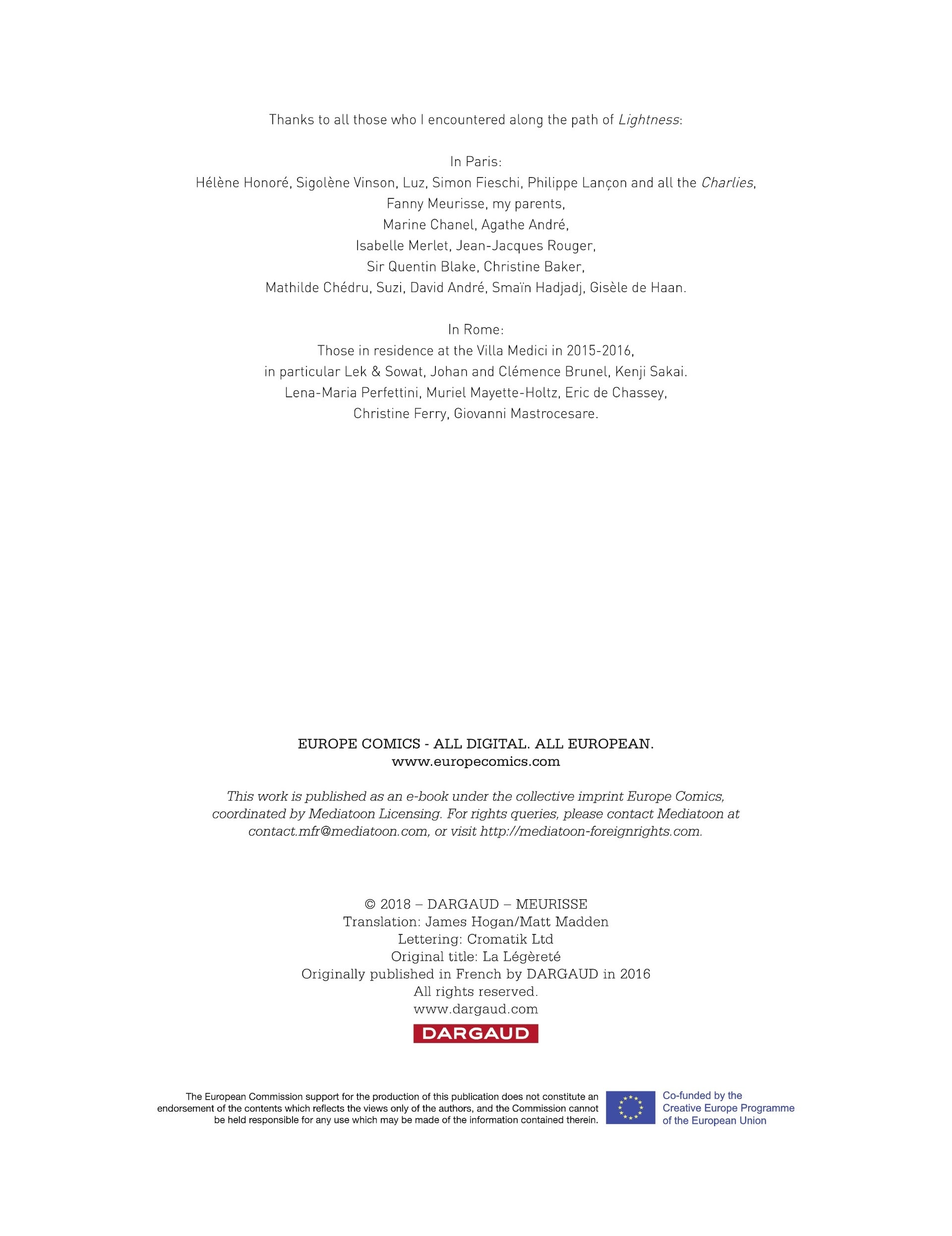 Read online Lightness comic -  Issue # TPB - 136