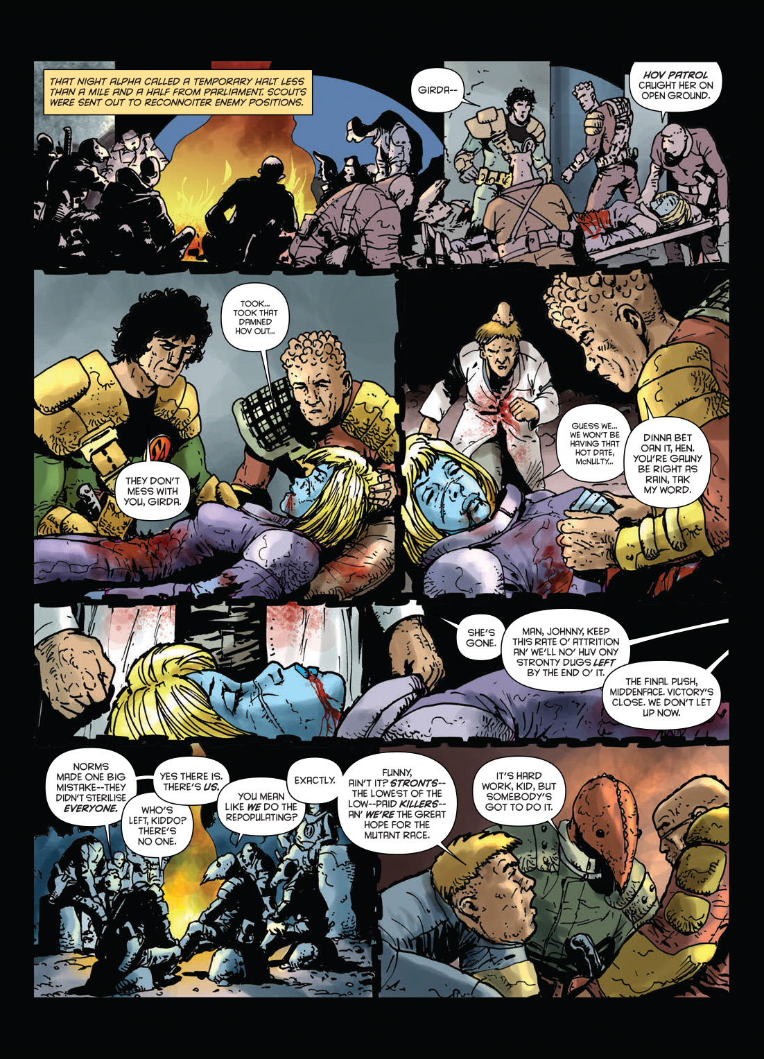 Read online Strontium Dog: The Life and Death of Johnny Alpha: Dogs of War comic -  Issue # TPB - 117