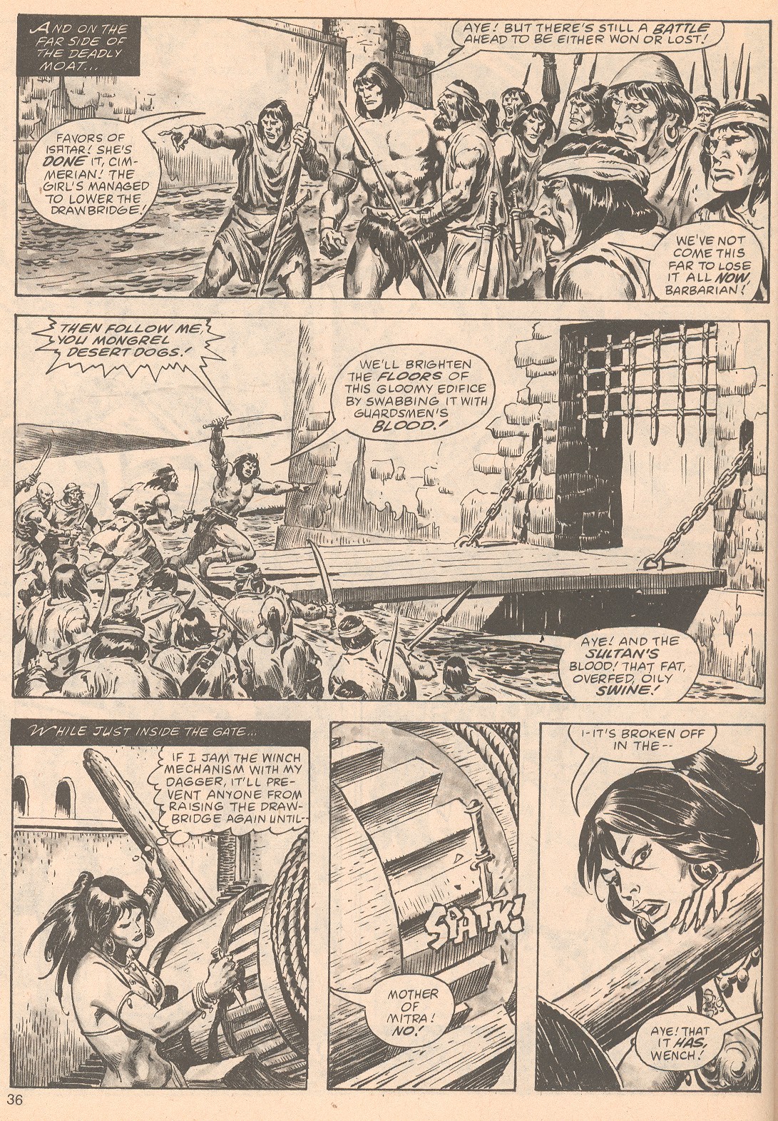 Read online The Savage Sword Of Conan comic -  Issue #63 - 36