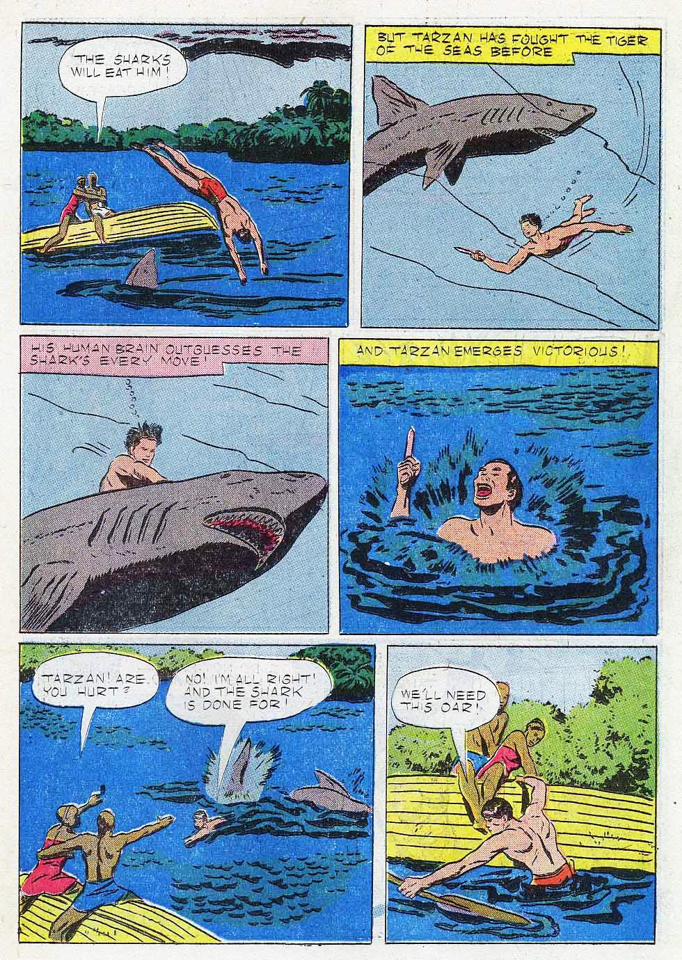 Read online Tarzan (1948) comic -  Issue #12 - 19