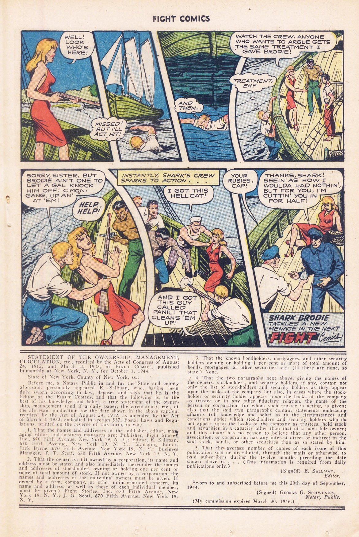 Read online Fight Comics comic -  Issue #37 - 33