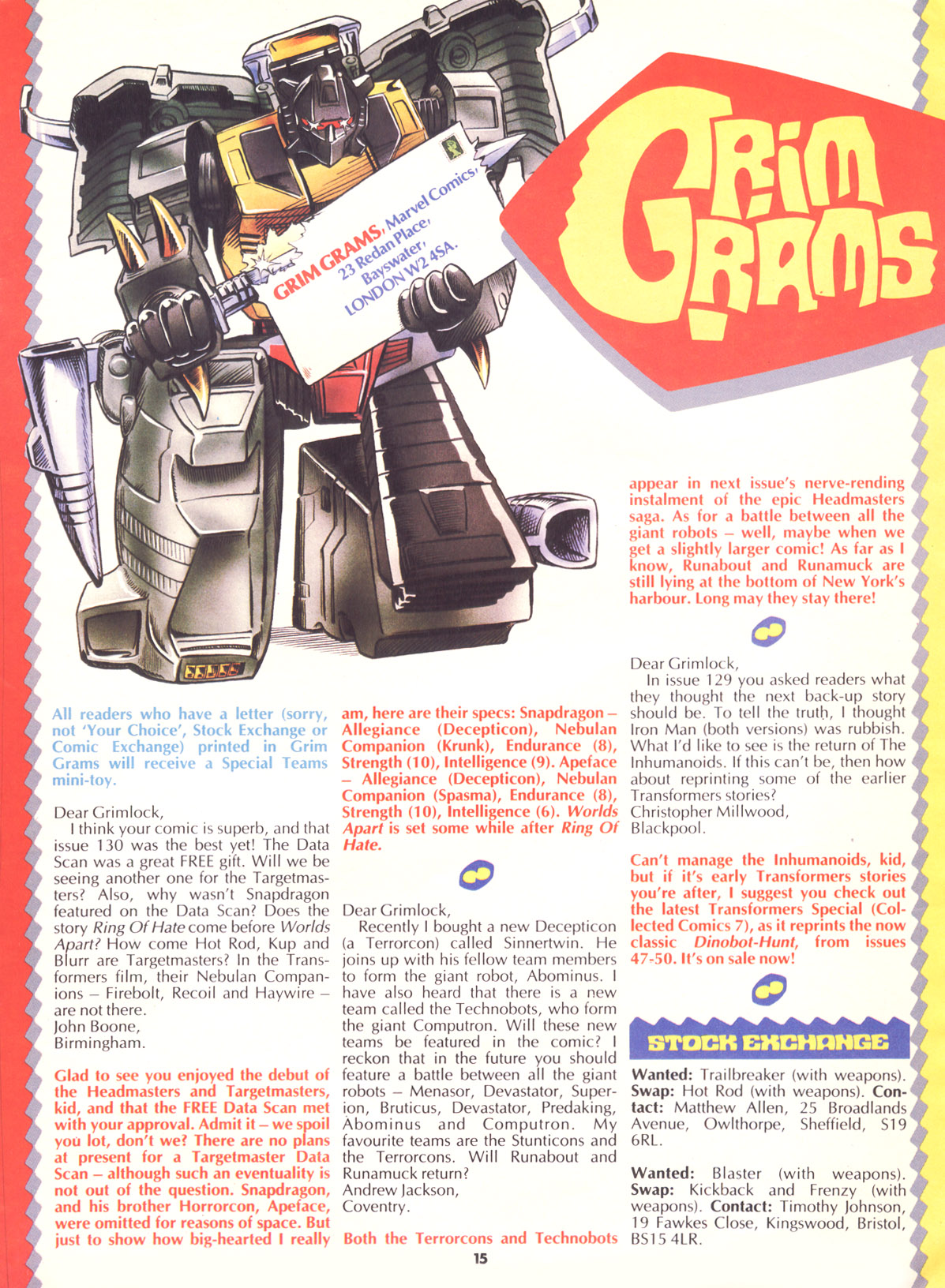 Read online The Transformers (UK) comic -  Issue #137 - 14
