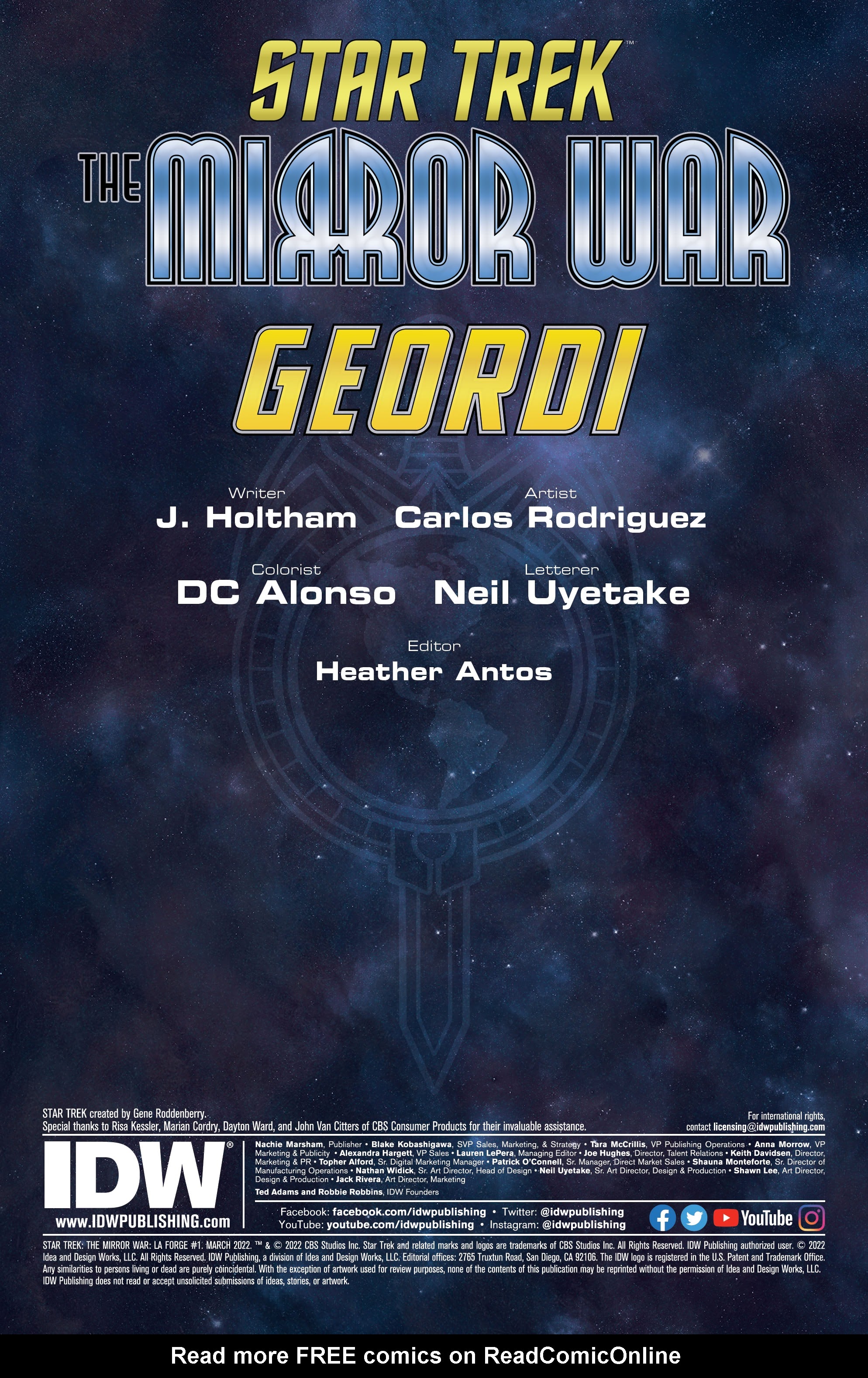 Read online Star Trek: The Mirror War - Captain LaForge comic -  Issue #1 - 2