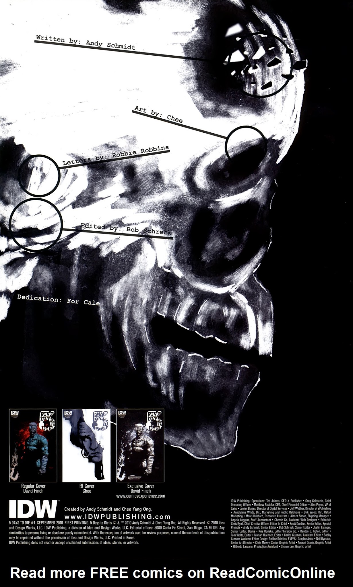 Read online 5 Days to Die comic -  Issue #1 - 2