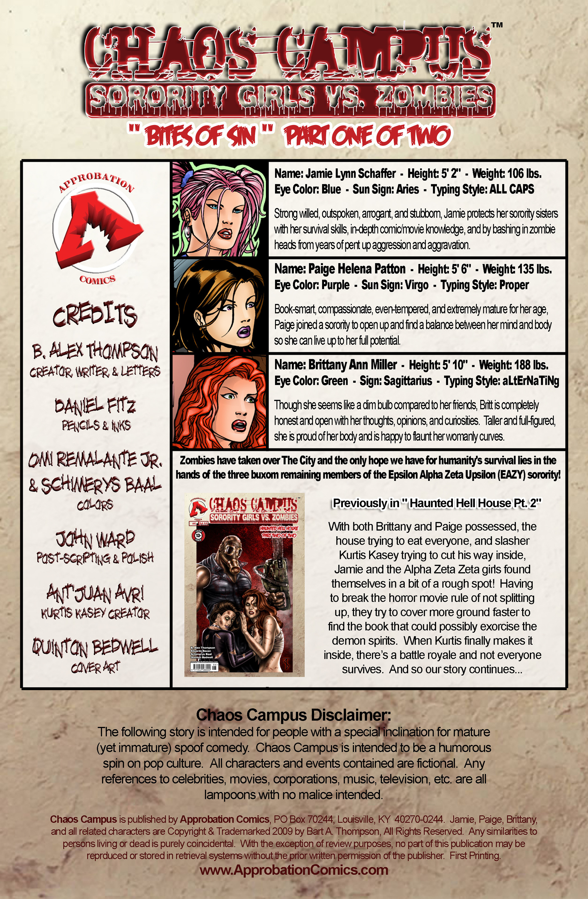 Read online Chaos Campus: Sorority Girls Vs. Zombies comic -  Issue #7 - 2