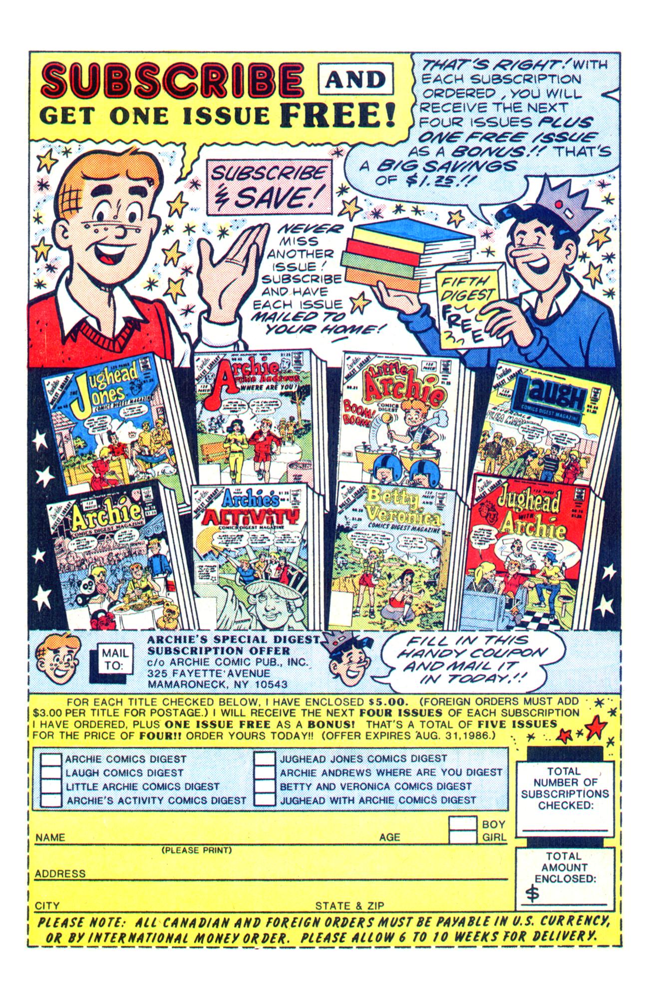 Read online Archie Giant Series Magazine comic -  Issue #563 - 12