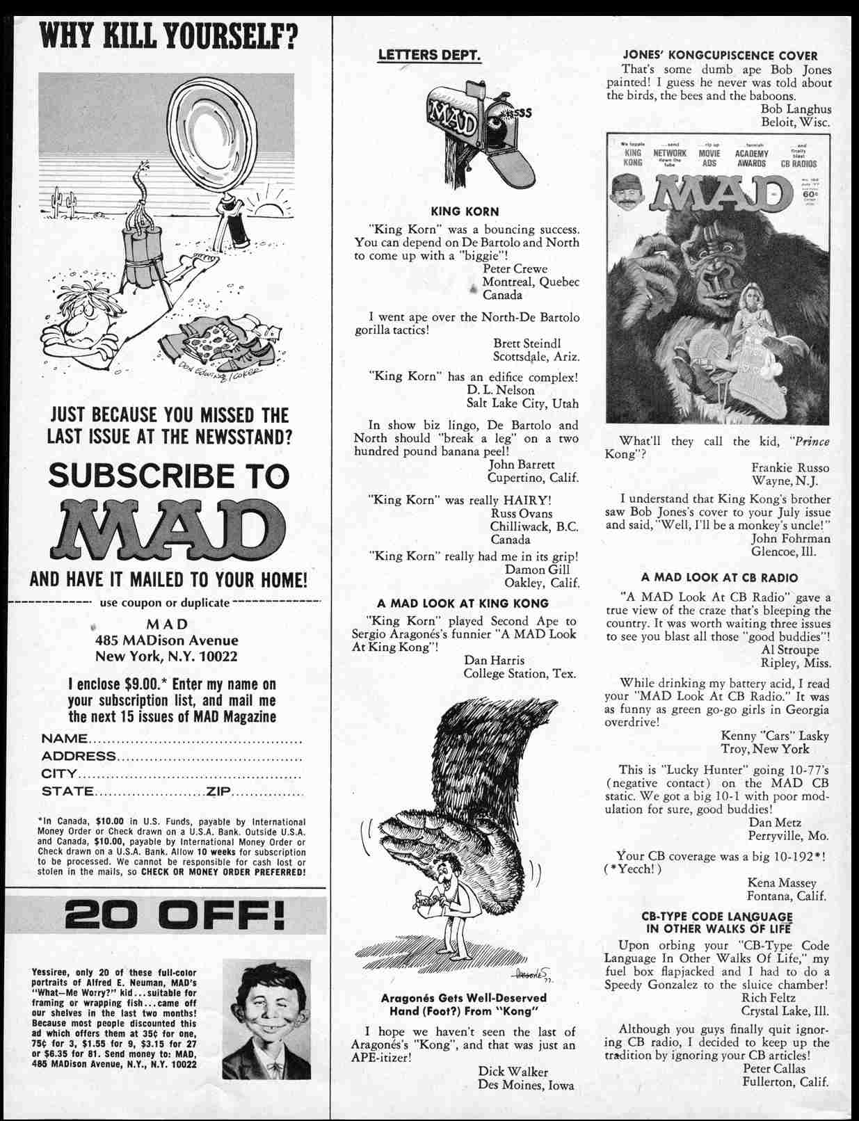 Read online MAD comic -  Issue #194 - 4