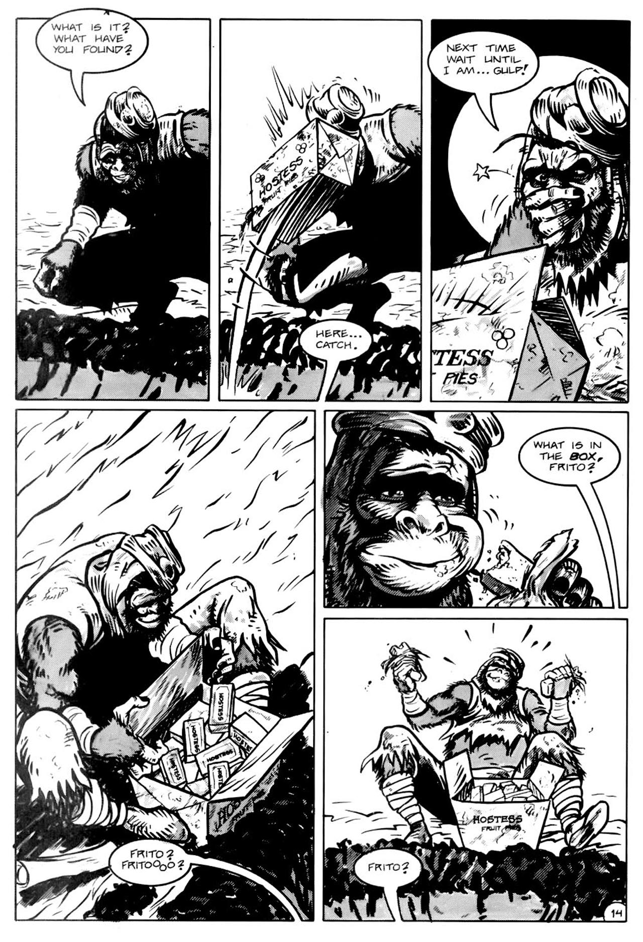 Read online Planet of the Apes (1990) comic -  Issue #13 - 16
