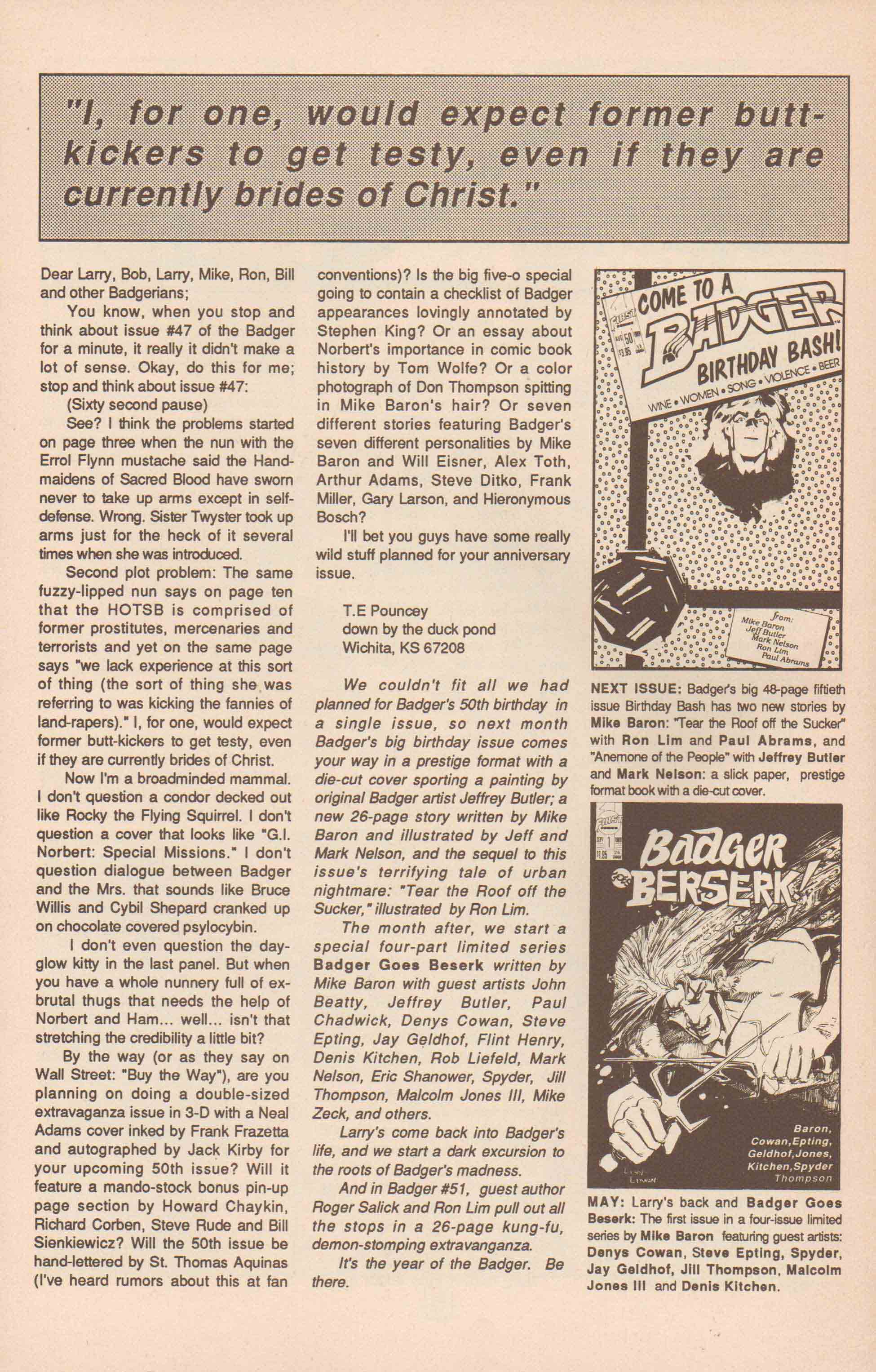 Read online The Badger comic -  Issue #49 - 34