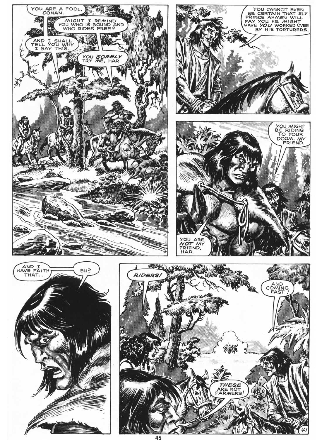 Read online The Savage Sword Of Conan comic -  Issue #158 - 47