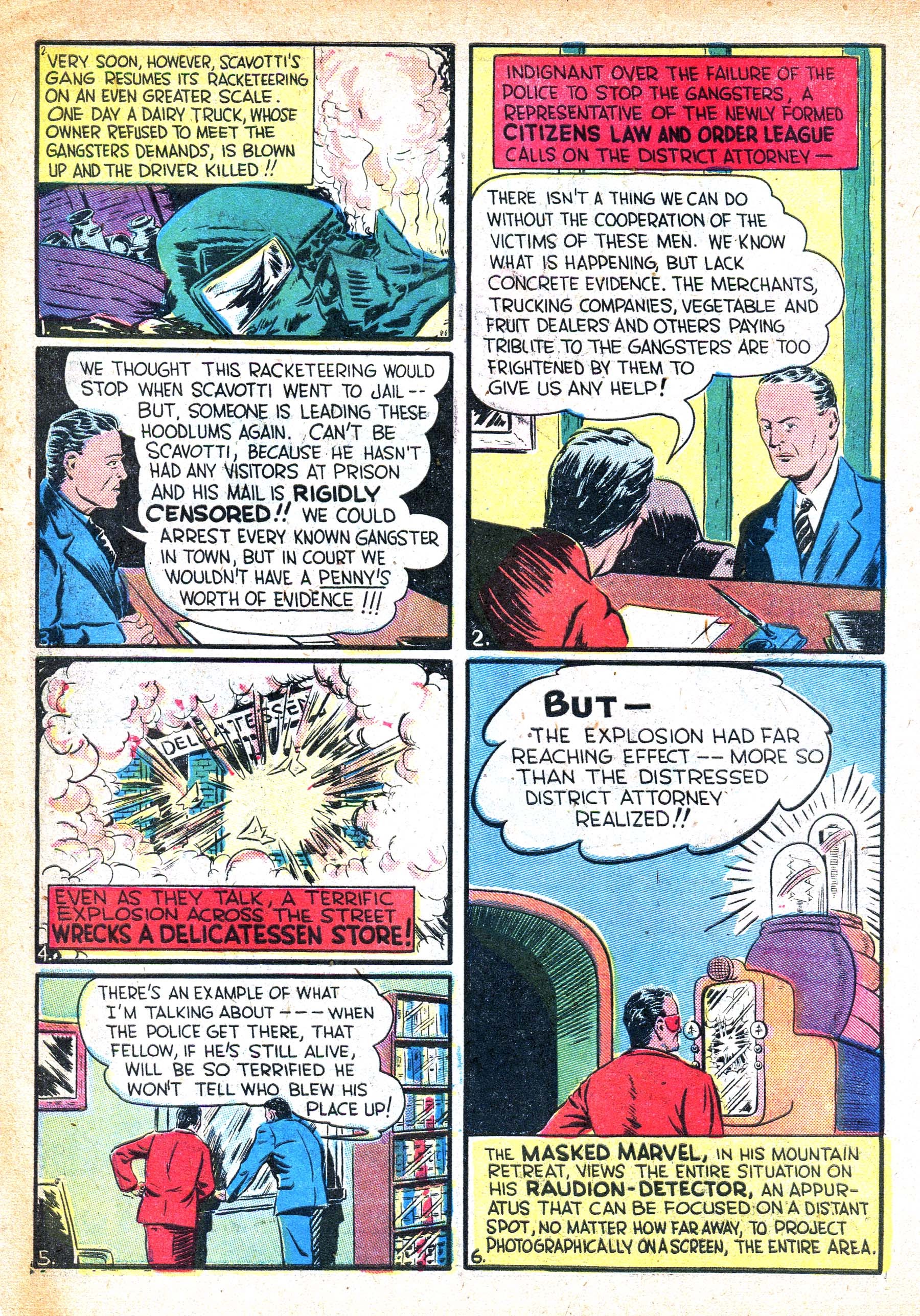 Read online Masked Marvel comic -  Issue #1 - 24