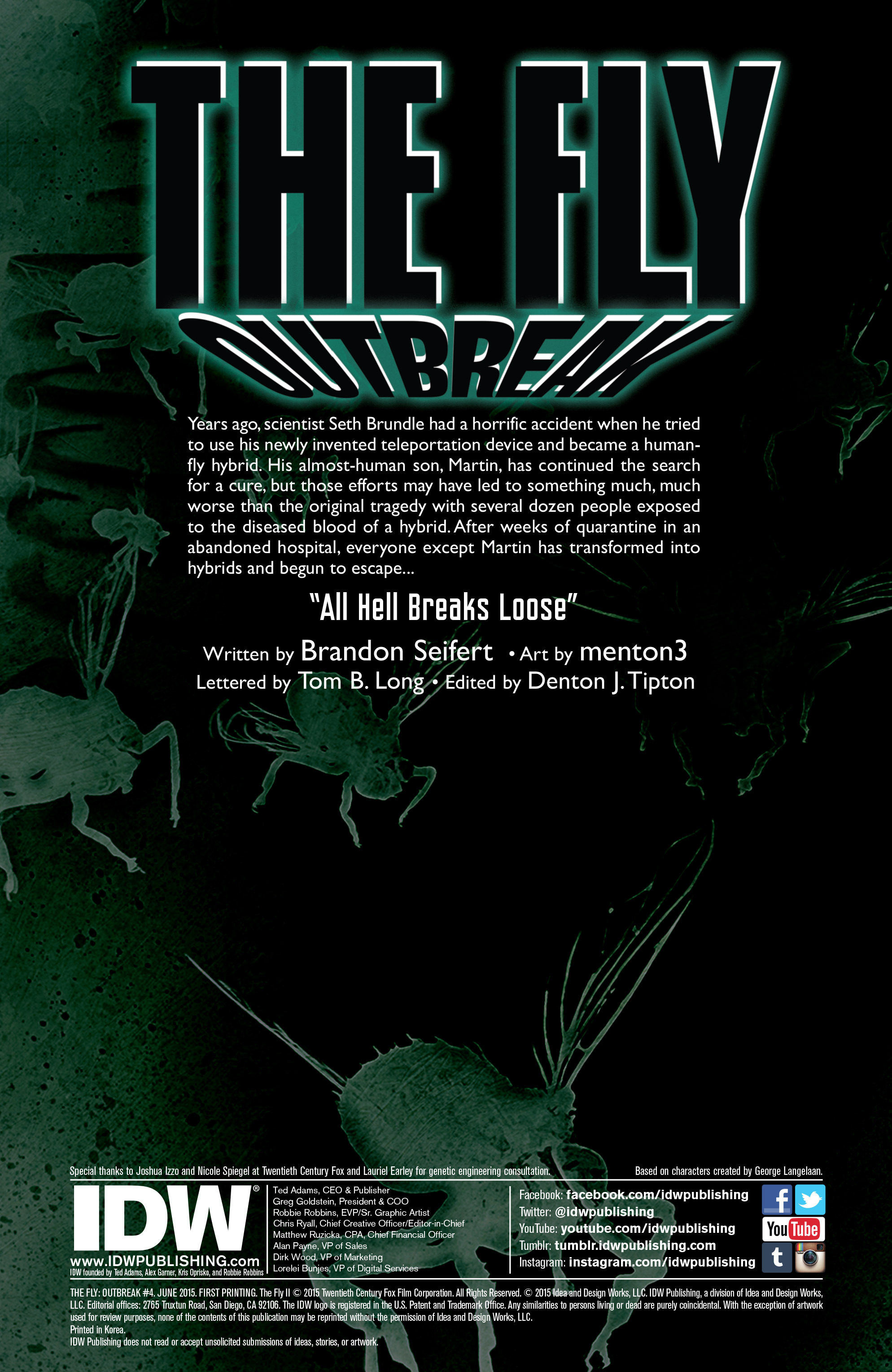 Read online The Fly: Outbreak comic -  Issue #4 - 2