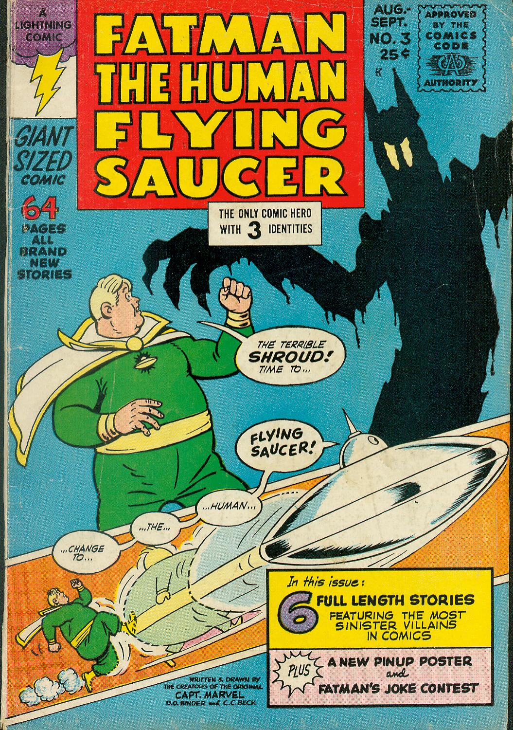 Read online Fatman, The Human Flying Saucer comic -  Issue #3 - 1