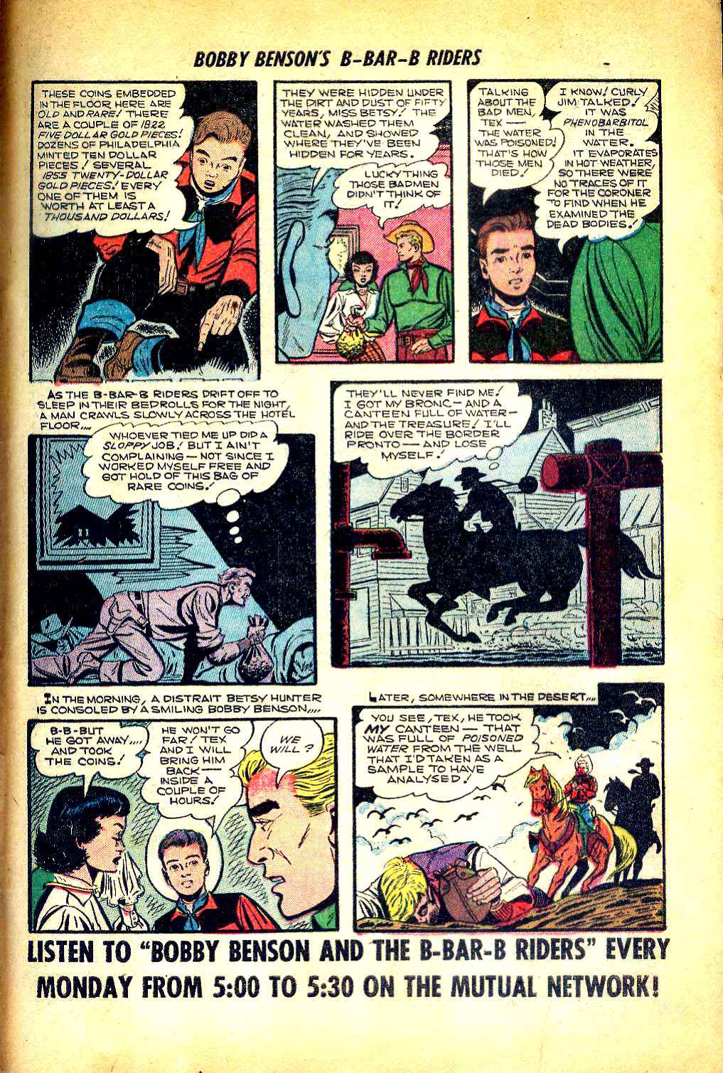 Read online Bobby Benson's B-Bar-B Riders comic -  Issue #18 - 33