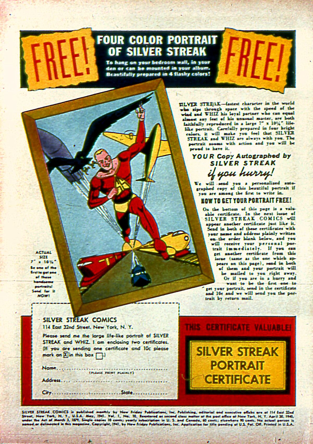 Read online Silver Streak Comics comic -  Issue #10 - 2