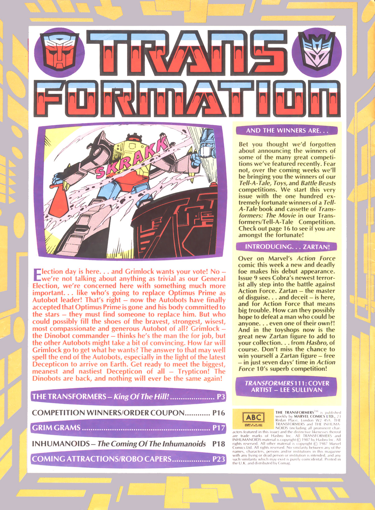 Read online The Transformers (UK) comic -  Issue #111 - 2