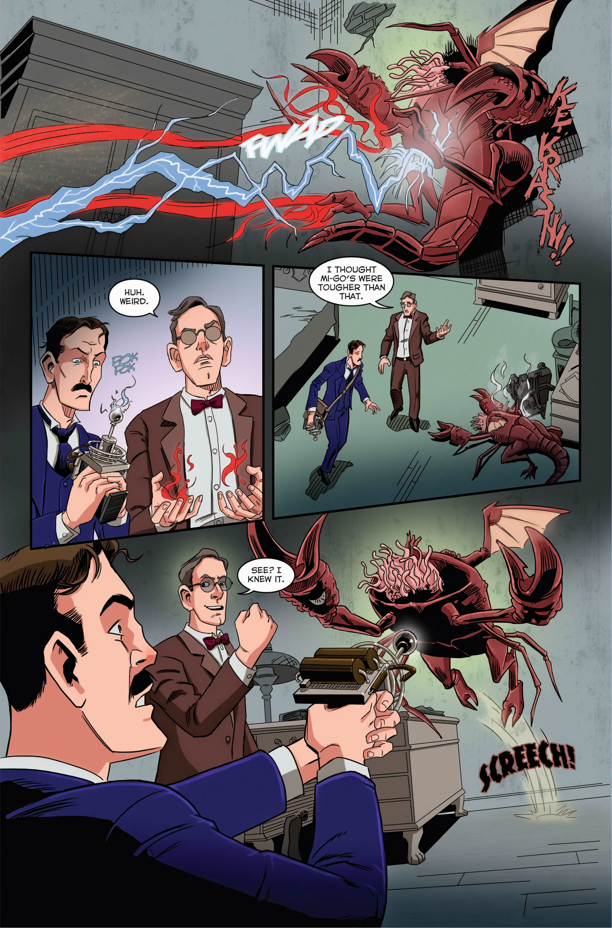 Read online Herald: Lovecraft and Tesla comic -  Issue #2 - 4