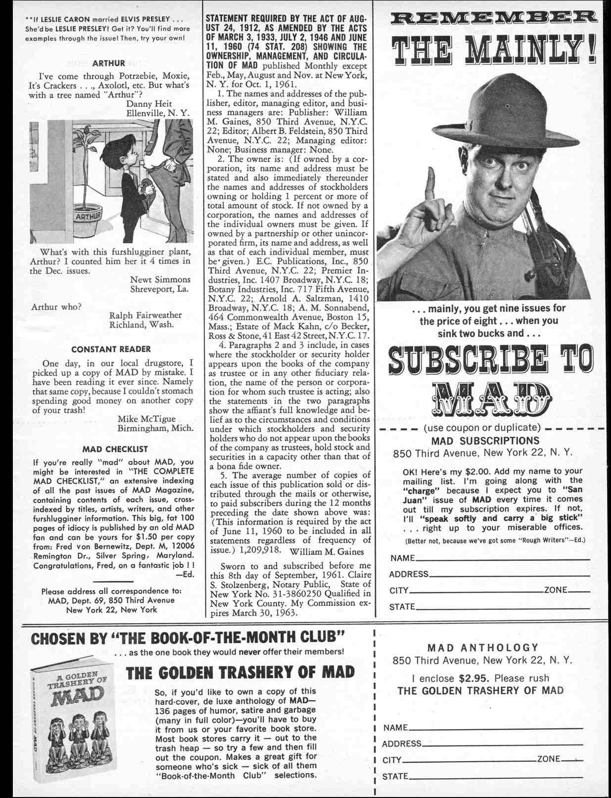 Read online MAD comic -  Issue #69 - 5