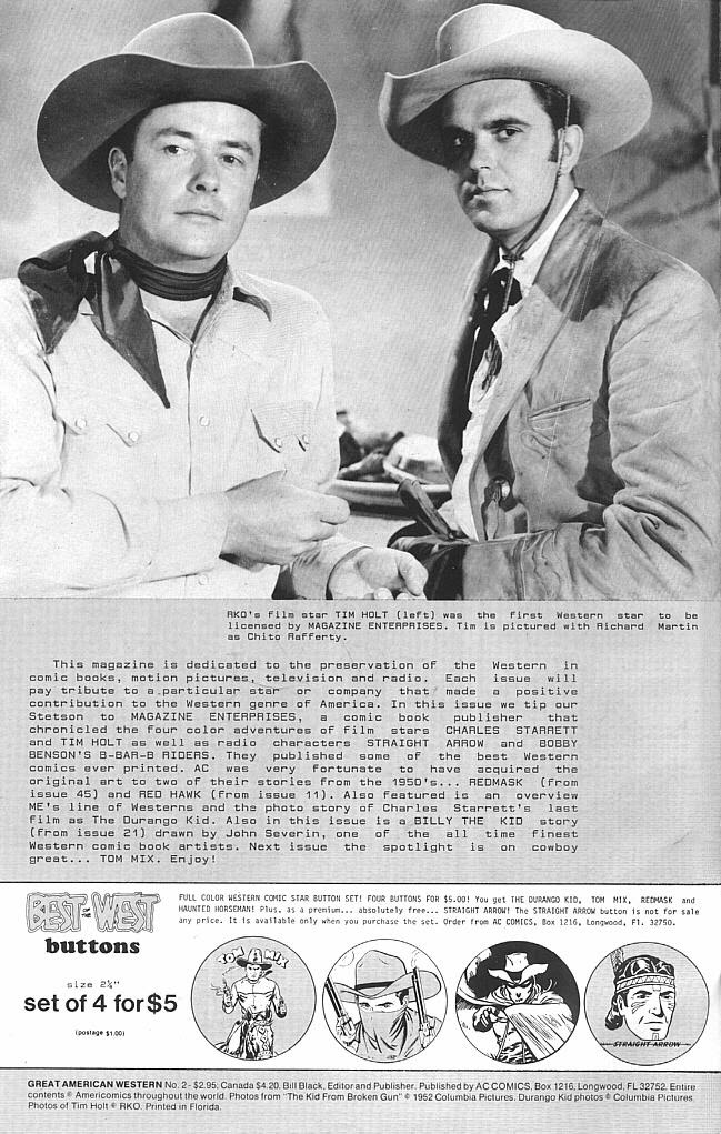 Read online Great American Western comic -  Issue #2 - 2