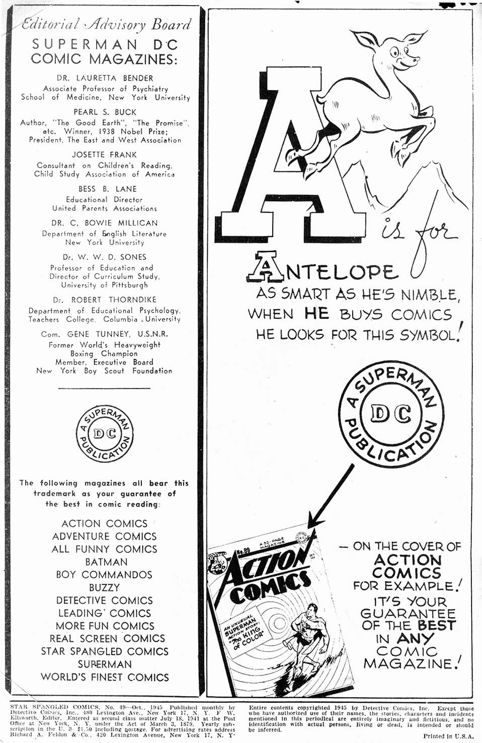 Read online Star Spangled Comics comic -  Issue #49 - 2