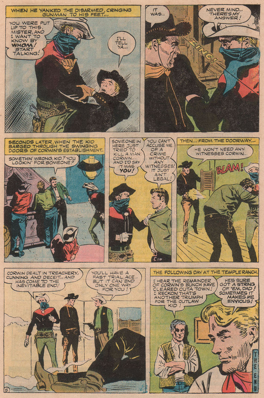 Read online The Outlaw Kid (1970) comic -  Issue #20 - 9