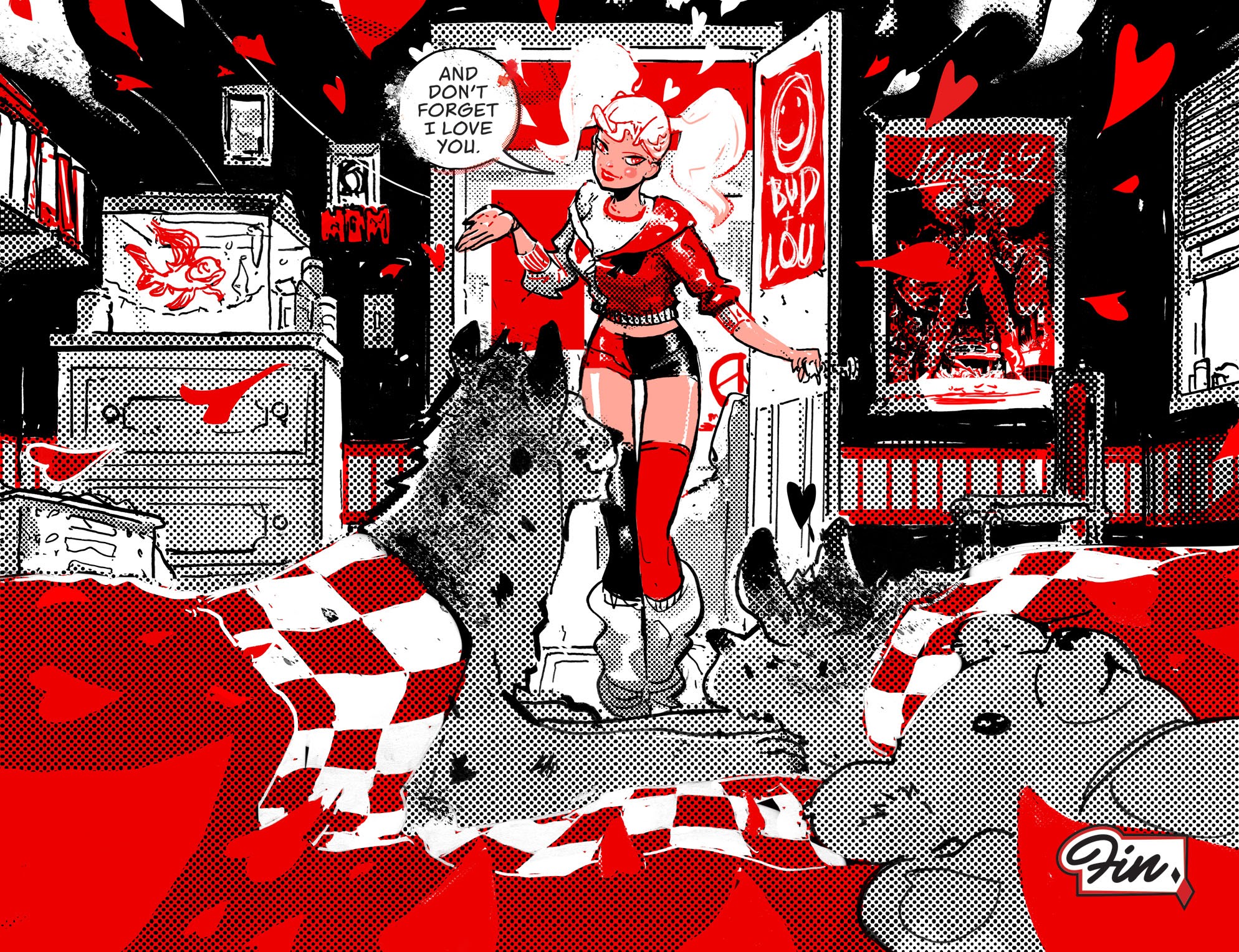 Read online Harley Quinn Black   White   Red comic -  Issue #5 - 23