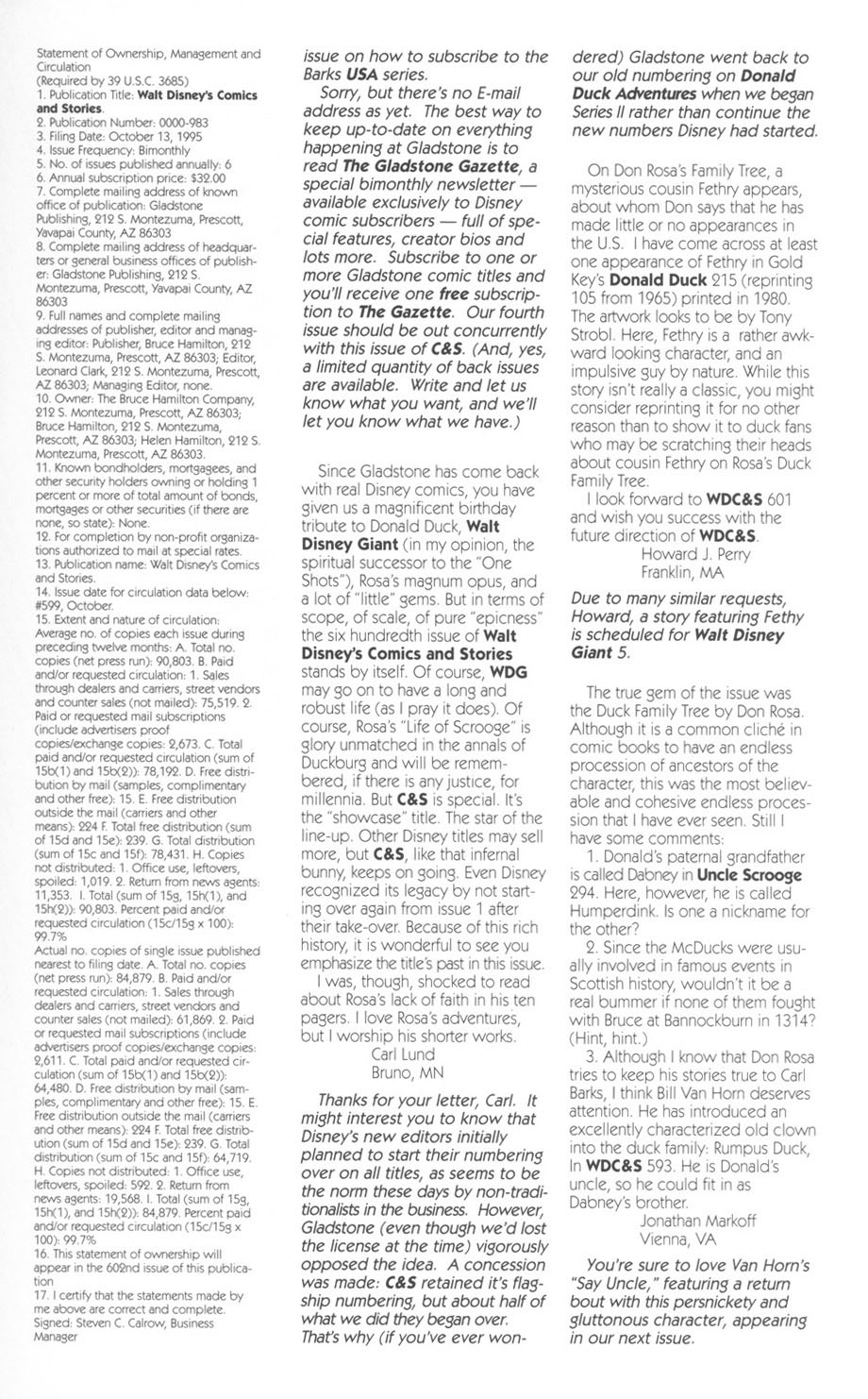 Read online Walt Disney's Comics and Stories comic -  Issue #602 - 63