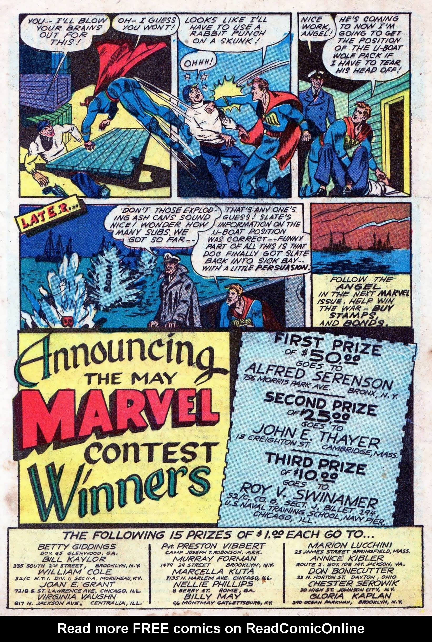 Read online Marvel Mystery Comics comic -  Issue #50 - 57