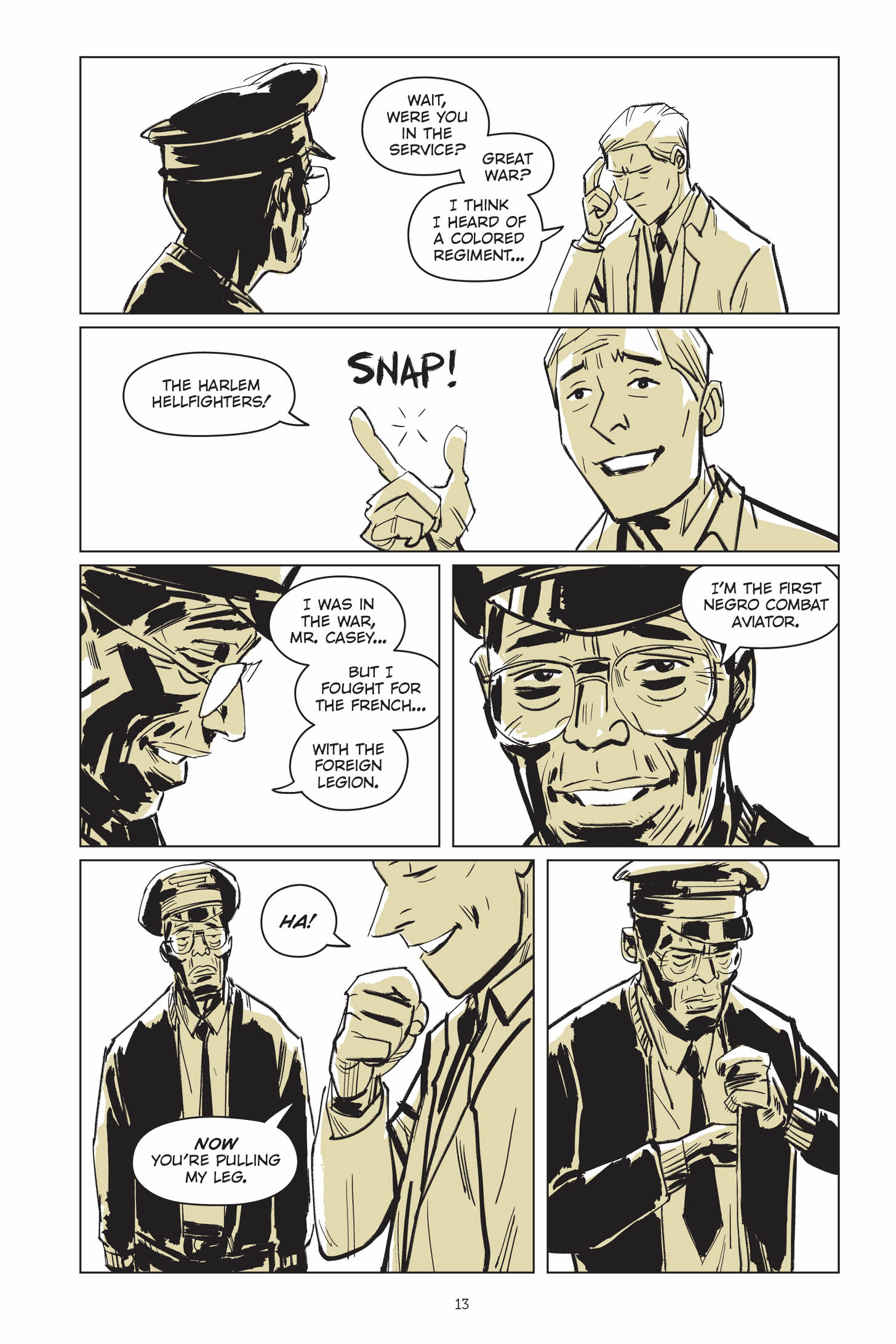 Read online Now Let Me Fly: A Portrait of Eugene Bullard comic -  Issue # TPB (Part 1) - 20