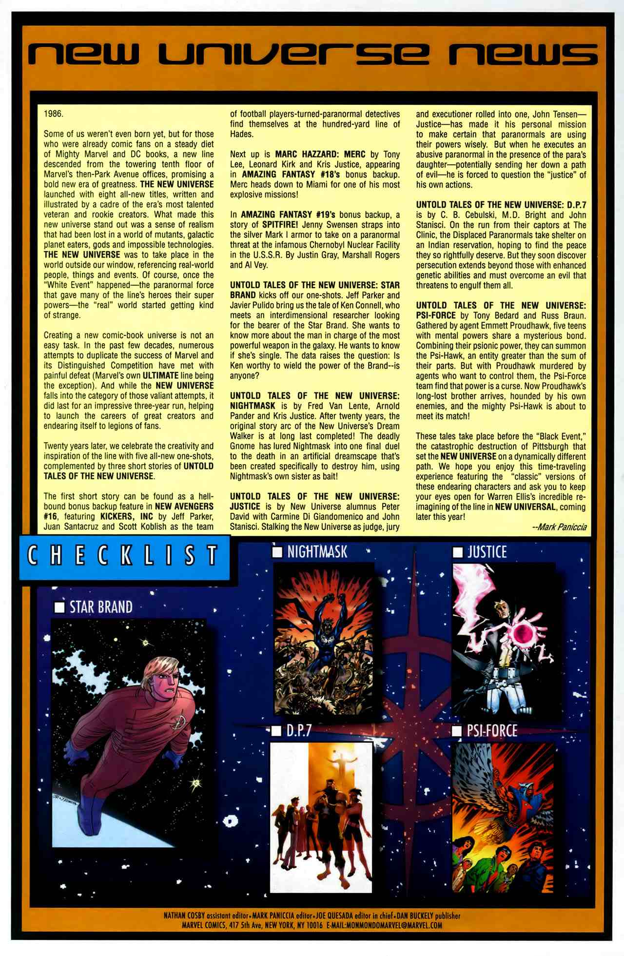 Read online Untold Tales Of The New Universe: D.P.7 comic -  Issue # Full - 26